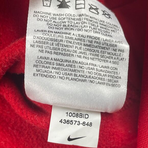 Nike Therma-Fit Hoodie Men‎ L Red Manny Pacquiao Logo Pullover Boxing Sweatshirt - Picture 9 of 10